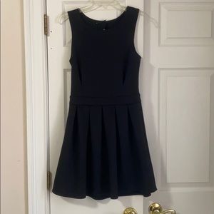 Black Scallop Back Dress
